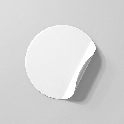 Sticker en blanco